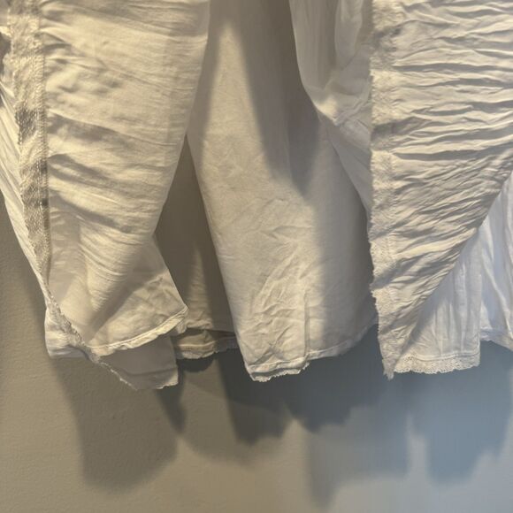 NWT Aritzia Little Moon Damasque Tiered Midi Skirt White Modal Women sz Small - Picture 9 of 12